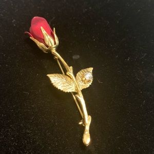 Vintage Avon Rose Brooch